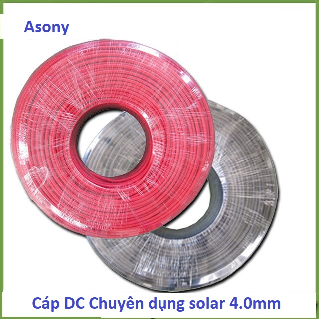 Cáp Solar DC 4.0mm chuyên dùng cho Pin Mặt Trời